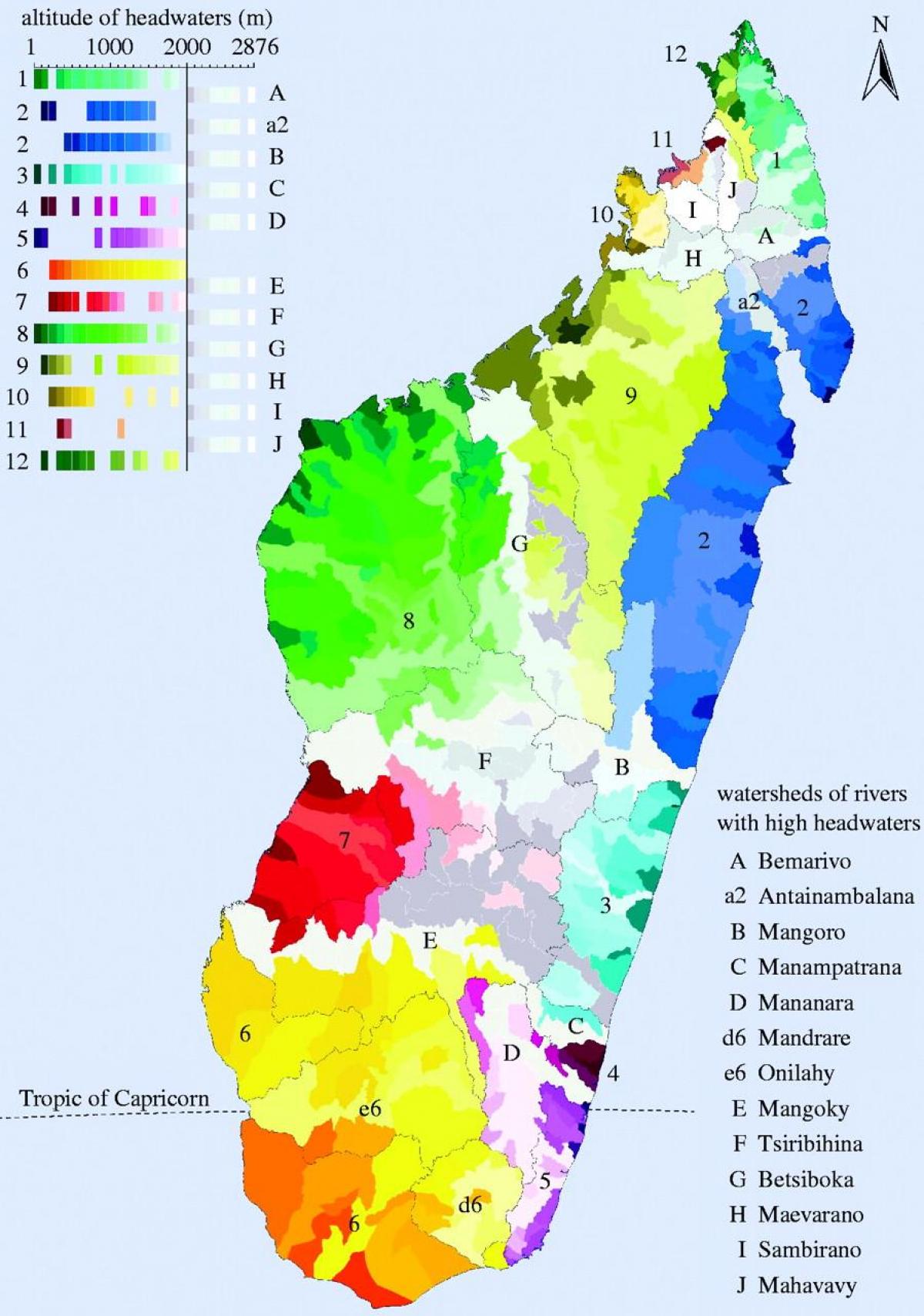 карта Мадагаскар клімат