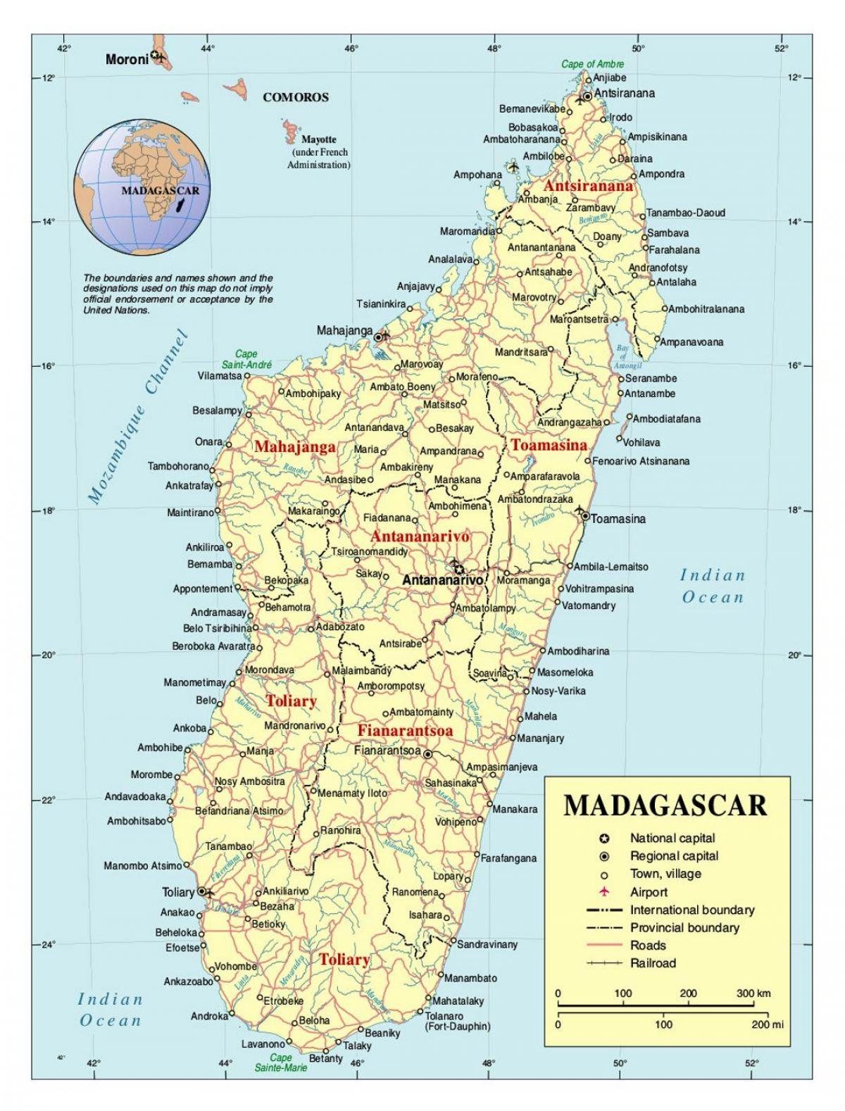 детальна карта Мадагаскару