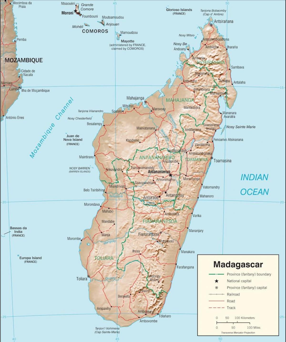Мадагаскар карта країни