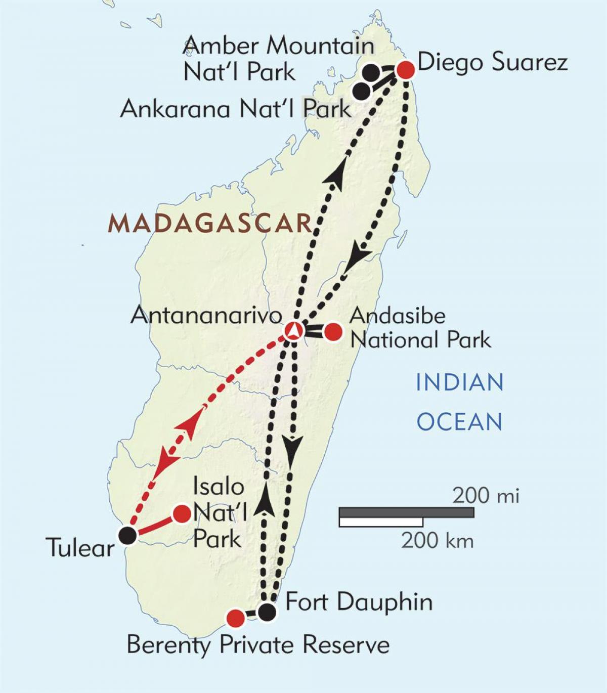 антананаріву, Мадагаскар карта