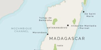 Карта Мадагаскару і сусідніх островів
