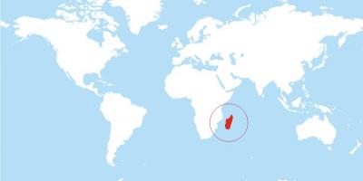 Карта розташування Мадагаскар на світ