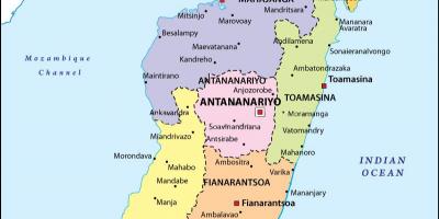 Карта політична карта Мадагаскар