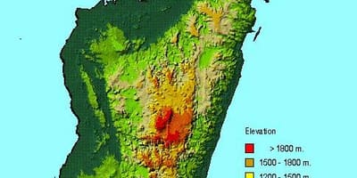 Карті географії Мадагаскар 