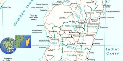 Карта річки Мадагаскар 